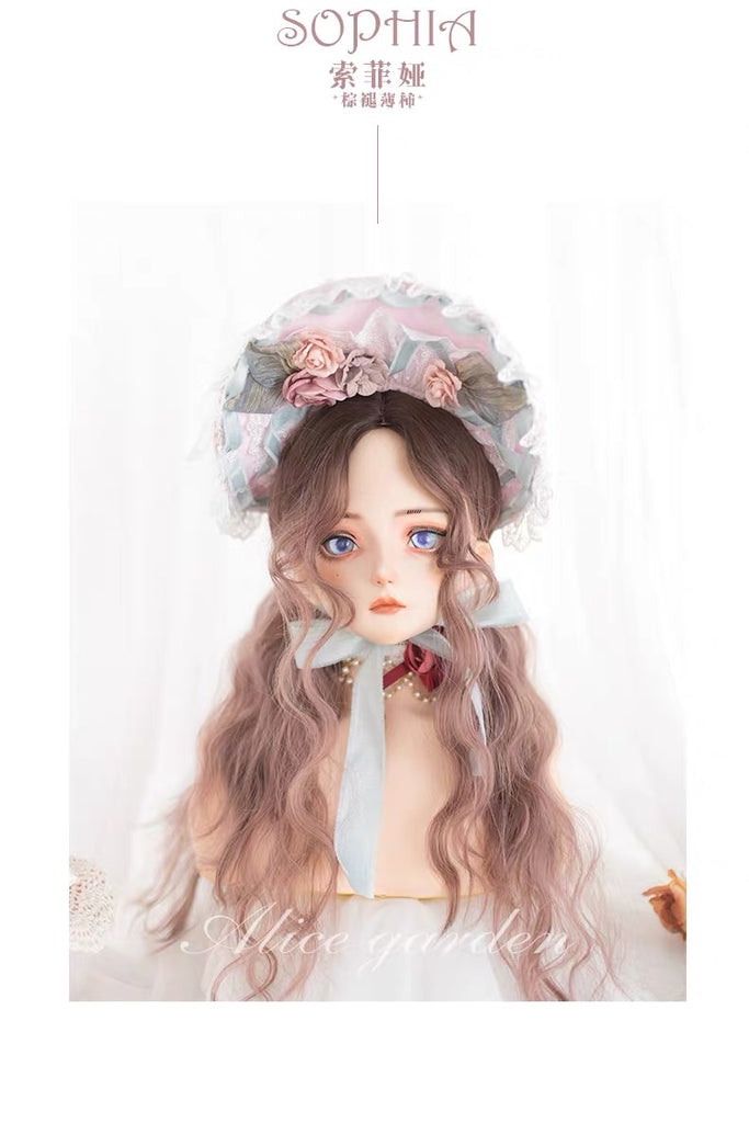gradient color central parting hair wigs sofia - EverythingCuteClub