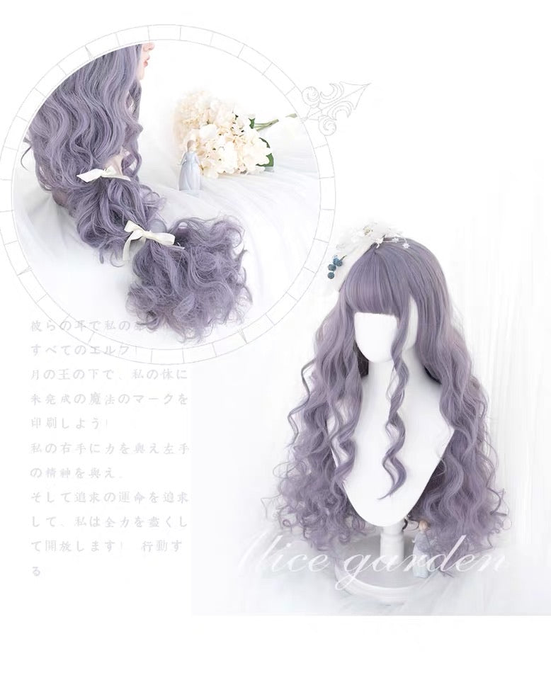 astrological witch grey purple hair wigs - EverythingCuteClub