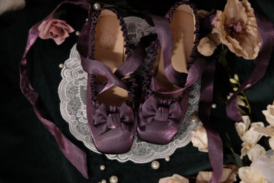 princess Sylvie ballet style shoes low heel Lolita shoes