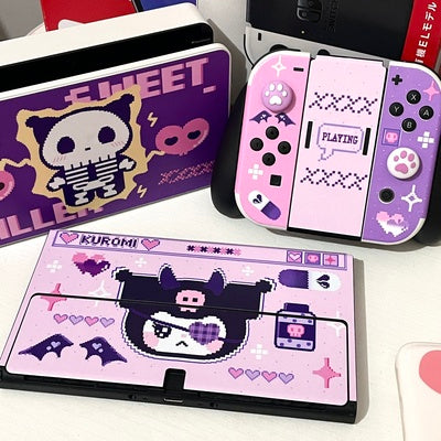 Kuromi purple switch / oled sticker patch decoration accessories