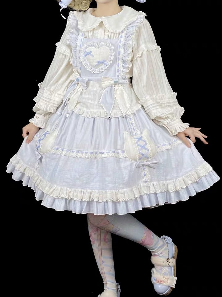 Pre-order casual Lolita cotton candy cat Lolita dress jsk