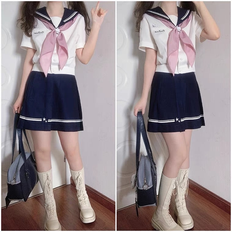 EverythingCuteClub jiraikei Strap Mini Skirt Shirt