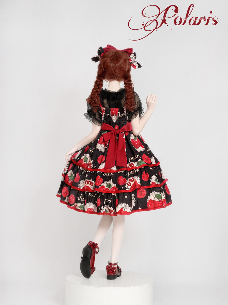 Pre-order 2022 SS cherry crown Lolita jump skirt dress