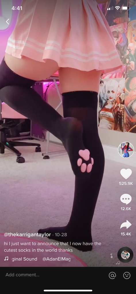 Cat 3D paw stockings meow neko cat socks thigh high