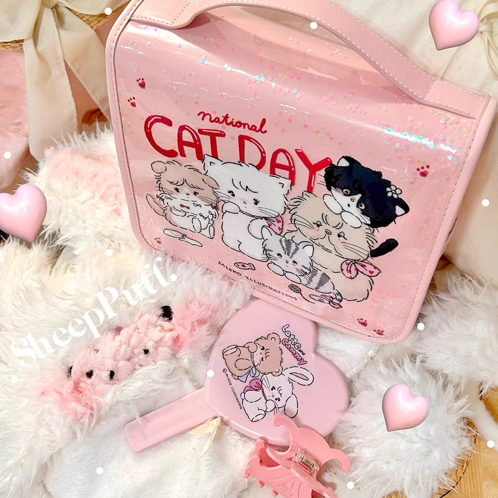 Mikko sheeppuff cat day make up bag