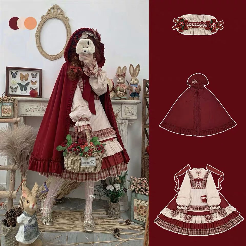 berry girl lolita one piece op dress | EverythingCuteClub