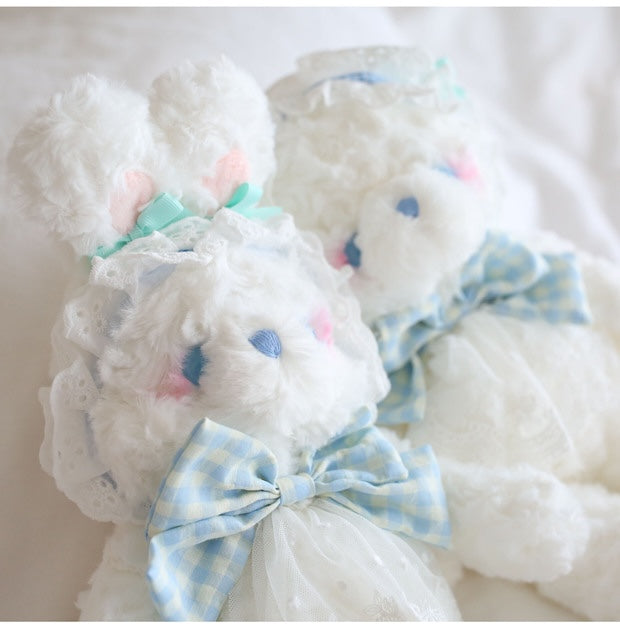 hug baby rabbit bear plushies stuffed toy