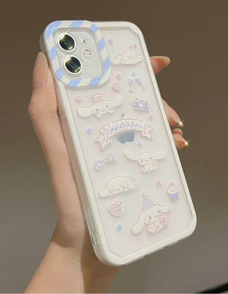 Cinnamoroll sticker style phone case