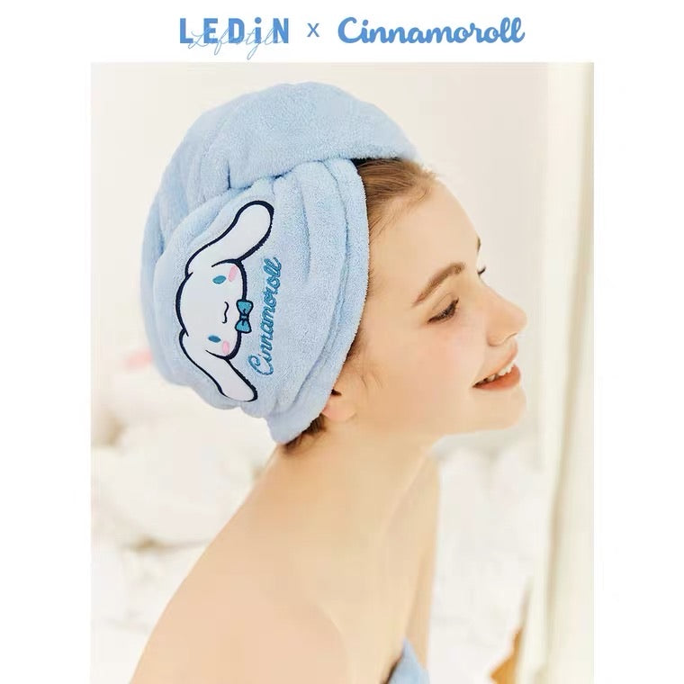 Sanrio collaboration cinnamoroll shower towel set
