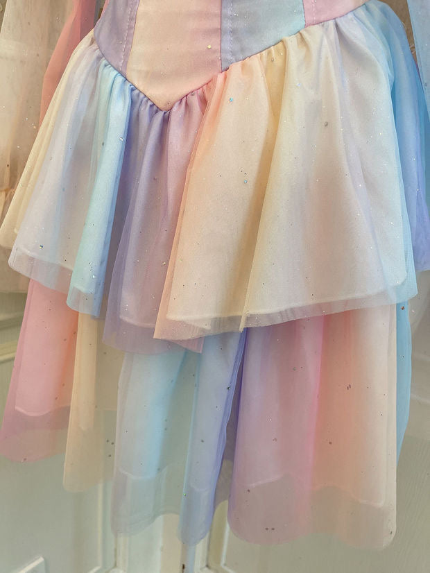Rainbow long sleeve dress