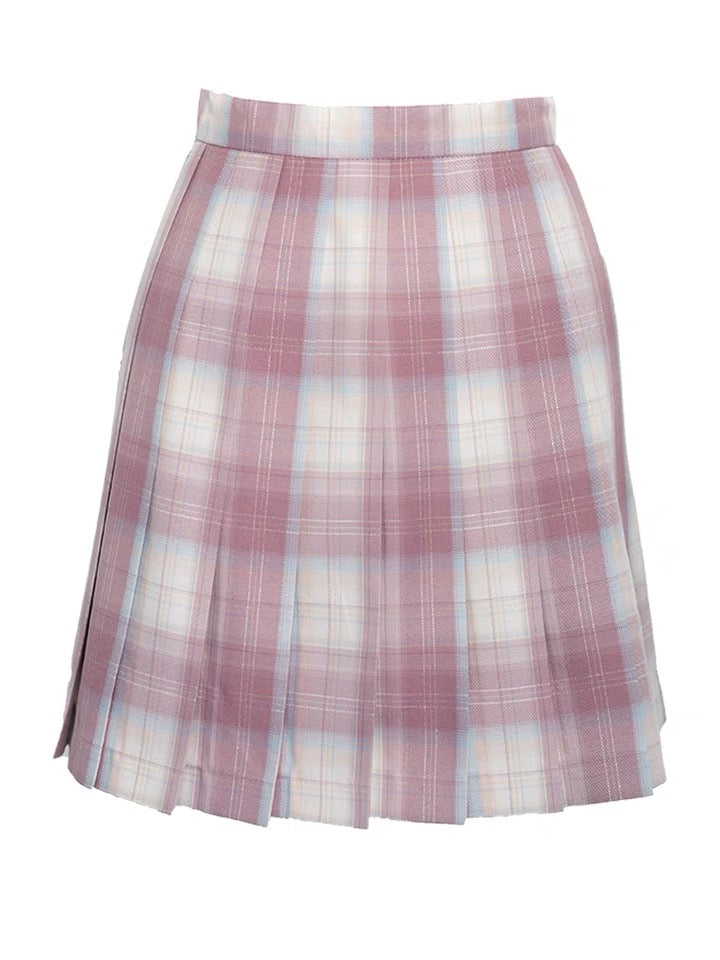 Pre-order day of sakura plaid skirt first round reservation May