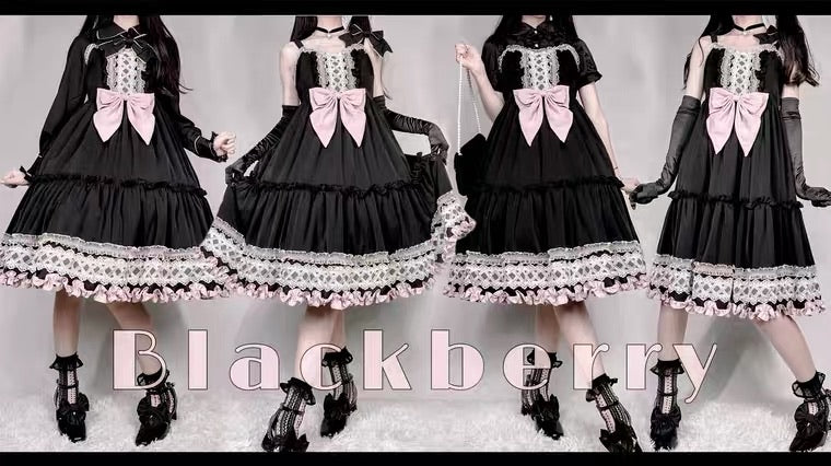 black berry lolita fashion dress