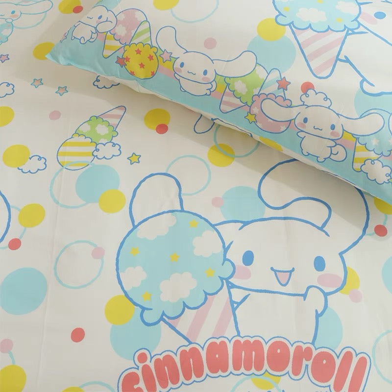 Cinnamoroll licensed cinnamoroll ice cream bed sheet / duvet cover/ pillow case