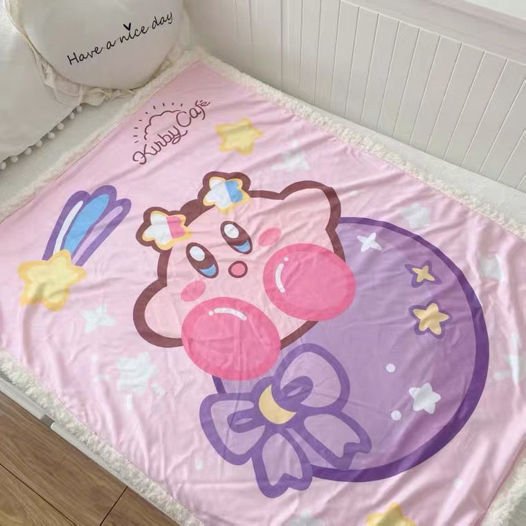 kirby fleece blanket couch blanket / throws