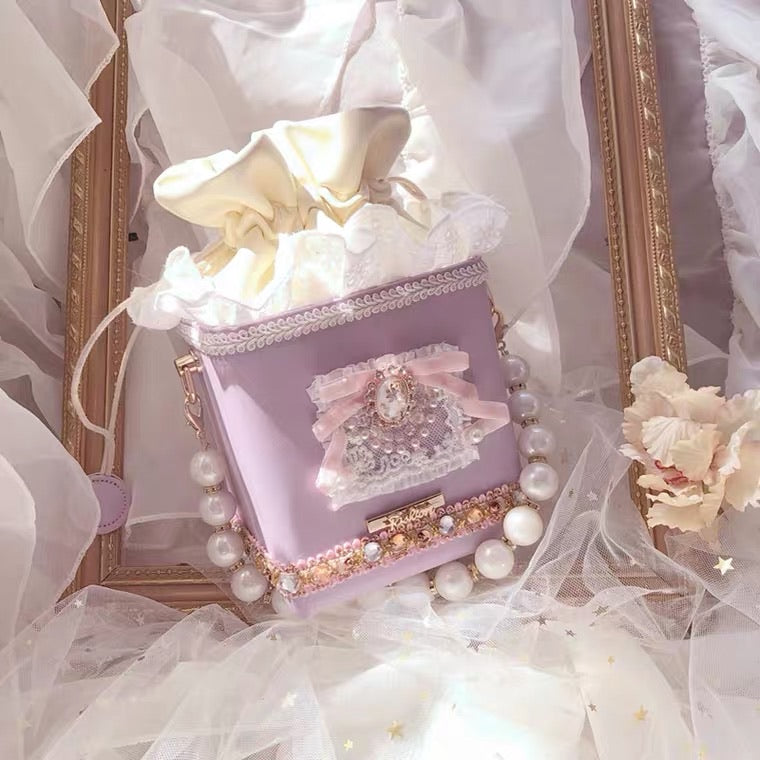 Yume purple Lolita box bag