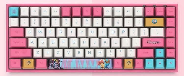 onepiece tony tony chopper mechanical keyboard Bluetooth& type c connected