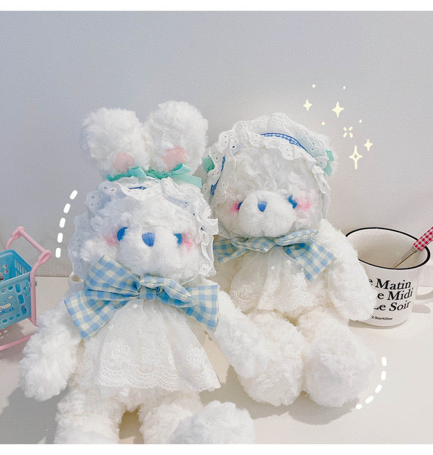 hug baby rabbit bear plushies stuffed toy