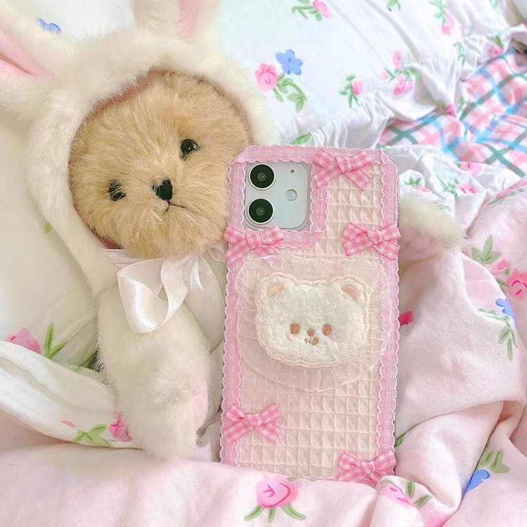 soft bear handmade phone case