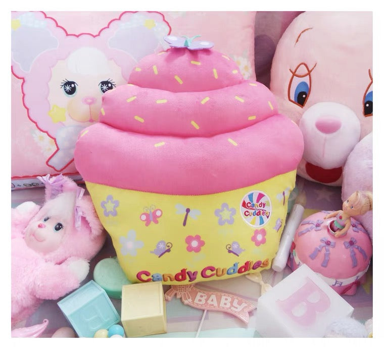 Candy cuddles cupcakes throw pillows