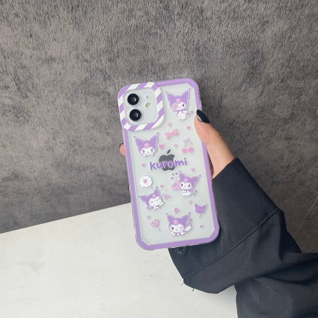 Kuromi sticker style phone case