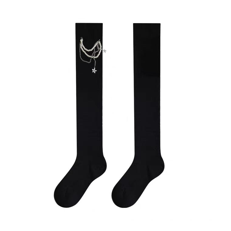 Y2K chain socks stocking
