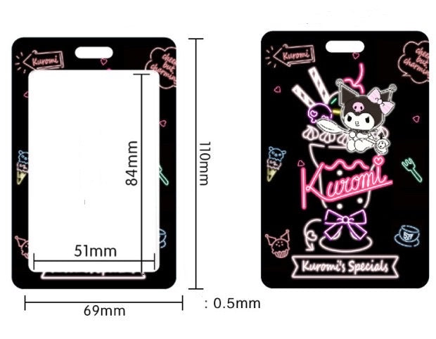 Kuromi purple card cover/ AirPod cover case