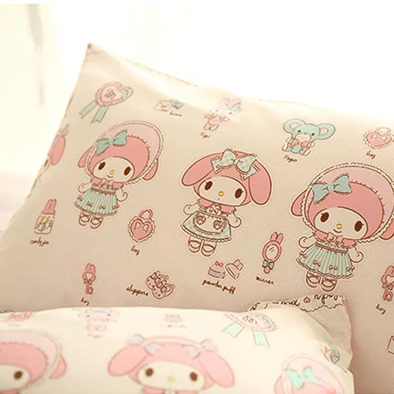 My melody pink bed linen duvet cover bed sheet and pillow case - EverythingCuteClub