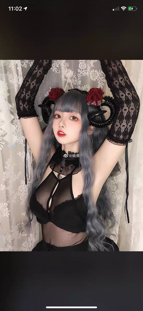 Dark angel singer cosplay swallow-tailed dress lingerie