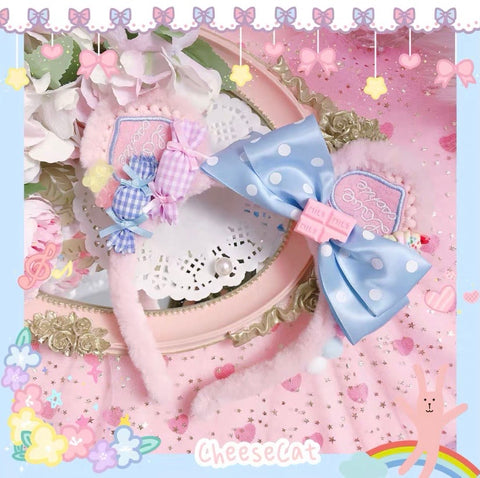 Rabbit ear KC Lolita accessories photo proper cosplay accessories