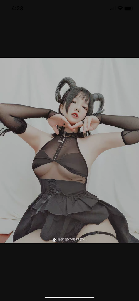 Dark angel singer cosplay swallow-tailed dress lingerie