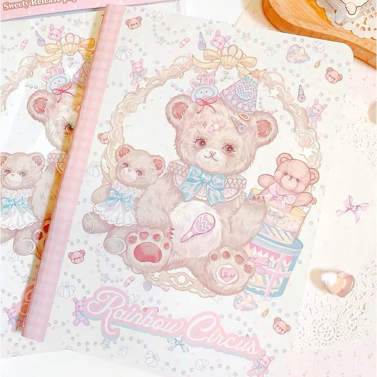 Fairy lady bear /Bonnie cake shop/ sweet dream original design a5 notebook