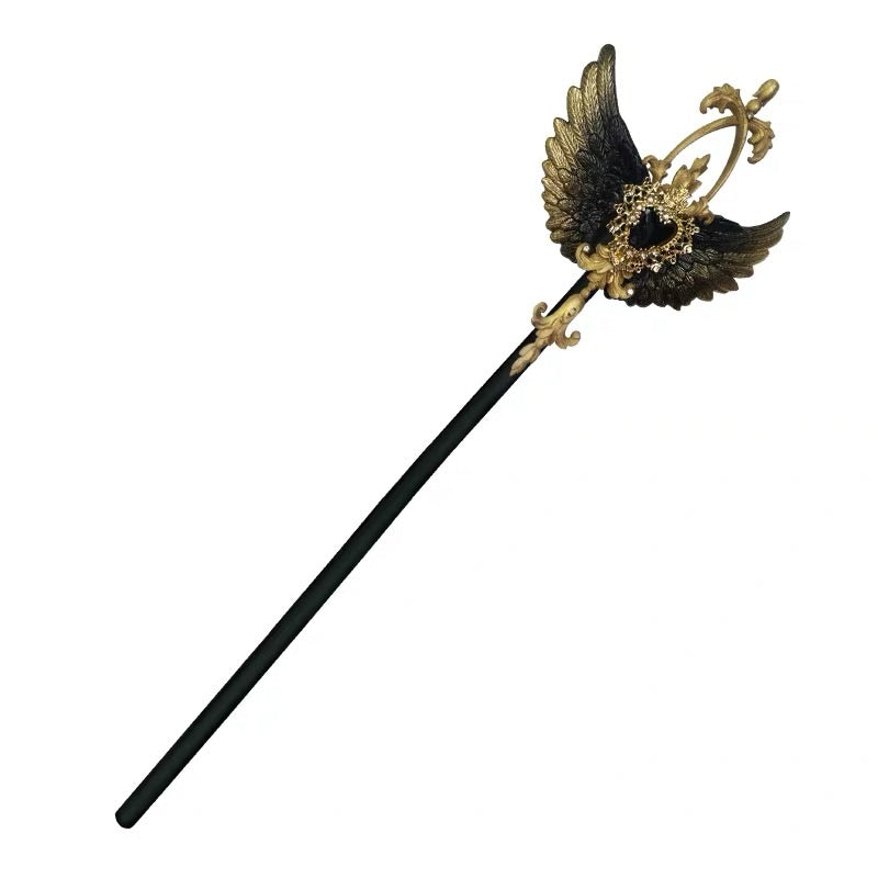 Gothic black scepter handmade - EverythingCuteClub
