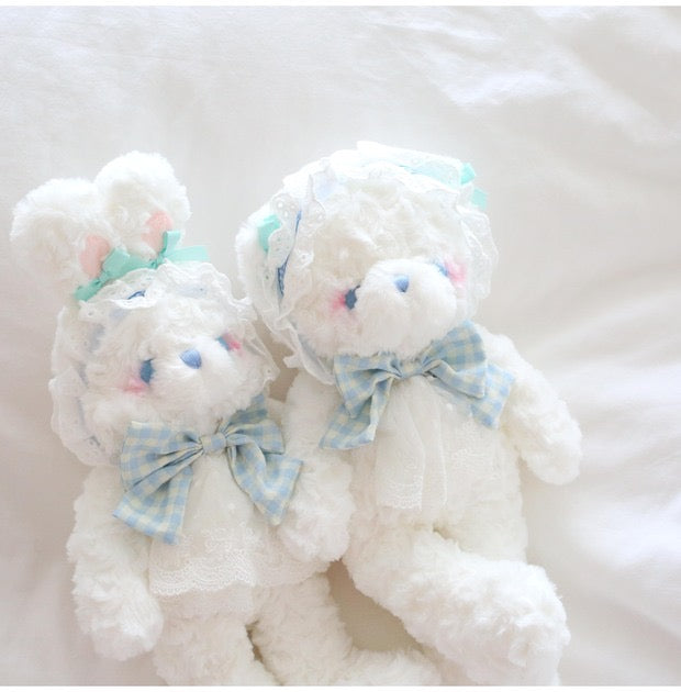 hug baby rabbit bear plushies stuffed toy