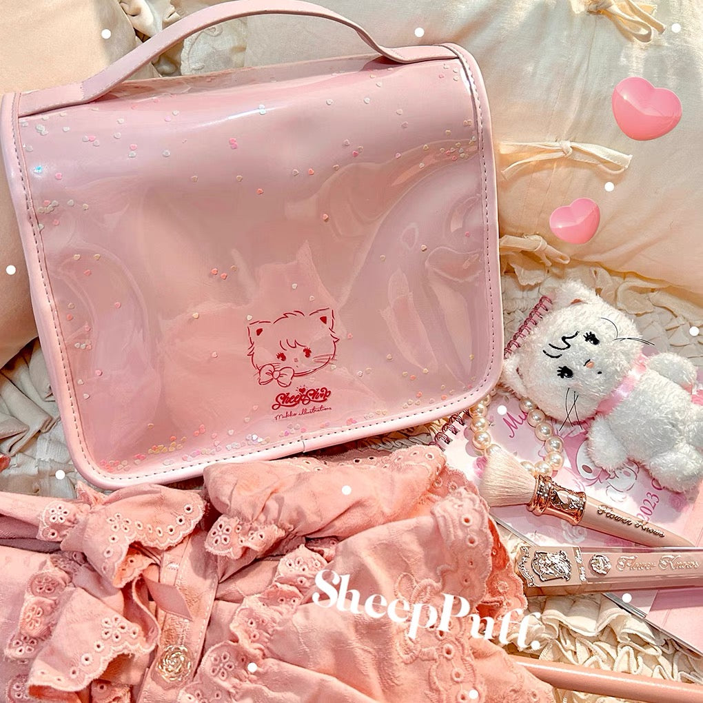 Mikko sheeppuff cat day make up bag