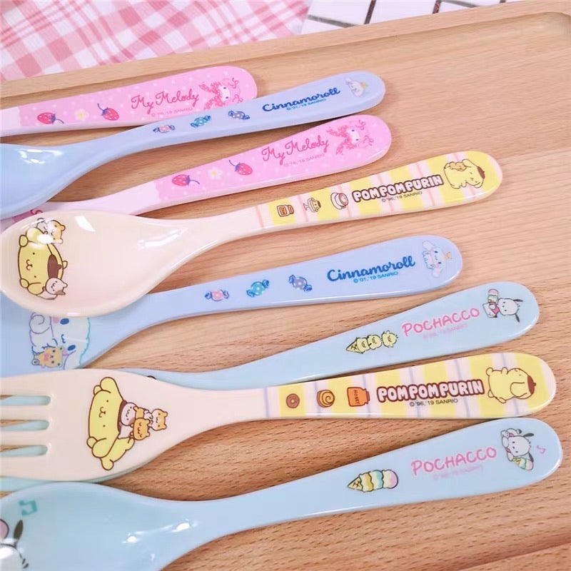 Sanrio family spoon and folk cutlery - EverythingCuteClub