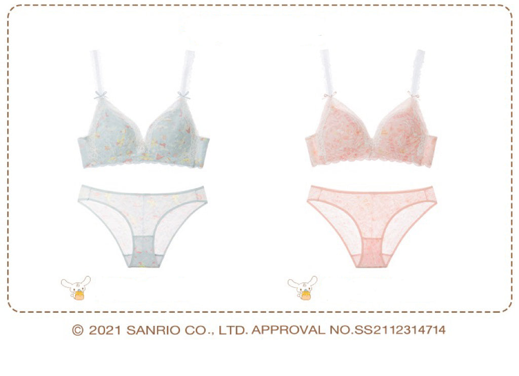 Sanrio licensed Cinnamoroll Baby lace bra + underwear set
