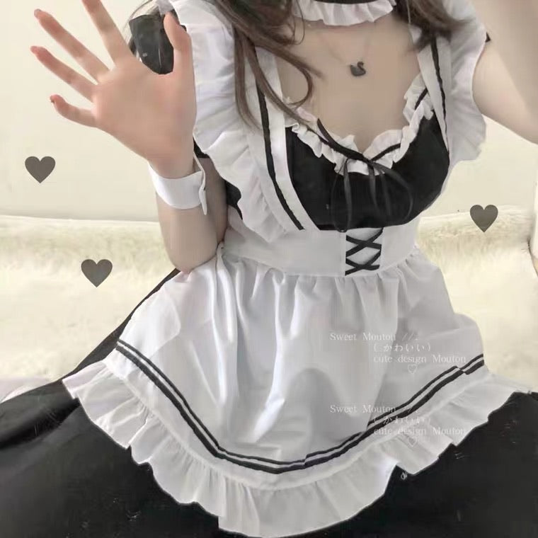 maid cafe cosplay costume lingerie lounge set