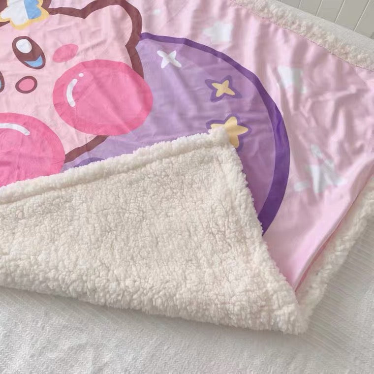 kirby fleece blanket couch blanket / throws