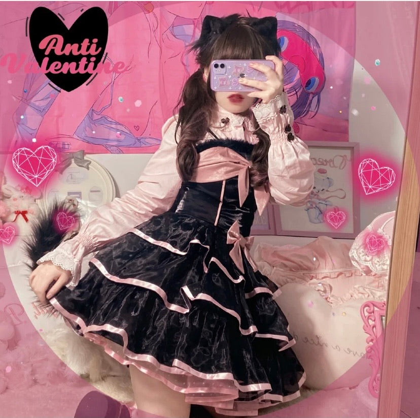 Pre-order Be your sweet Kitty (top/ skirt) Lolita dress