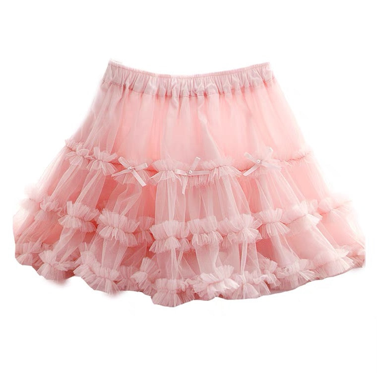 Made-to-order Too sweet Mesh skirt Customized size