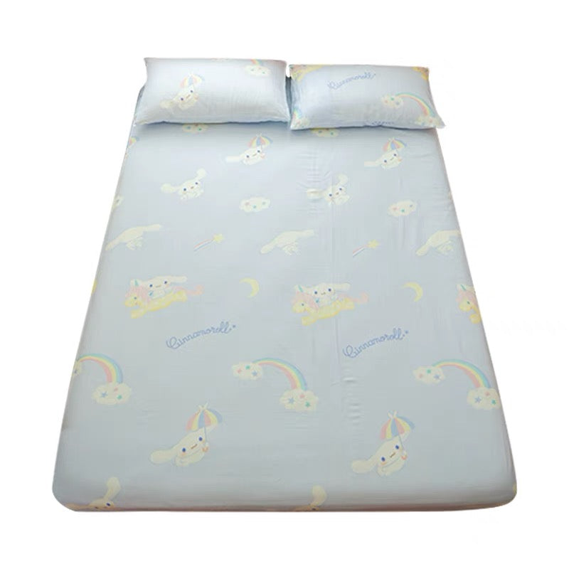 sanrio licensed cinnamoroll unicorn summer bed sheet / duvet cover/ pillow case