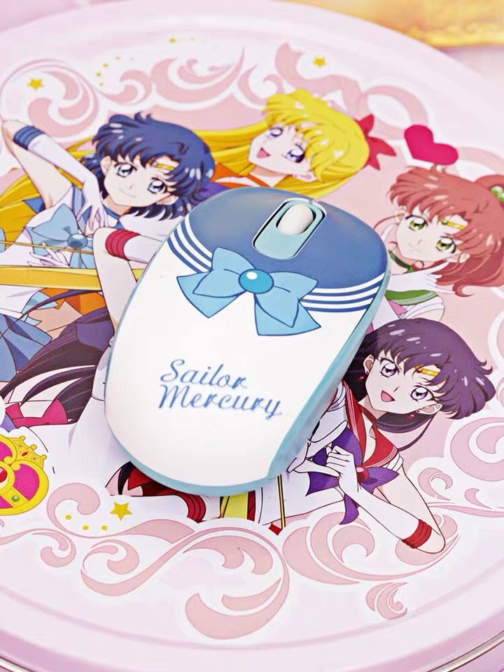 Sailormoon Jupiter Mars Venus mercury bluetooth mouse - EverythingCuteClub