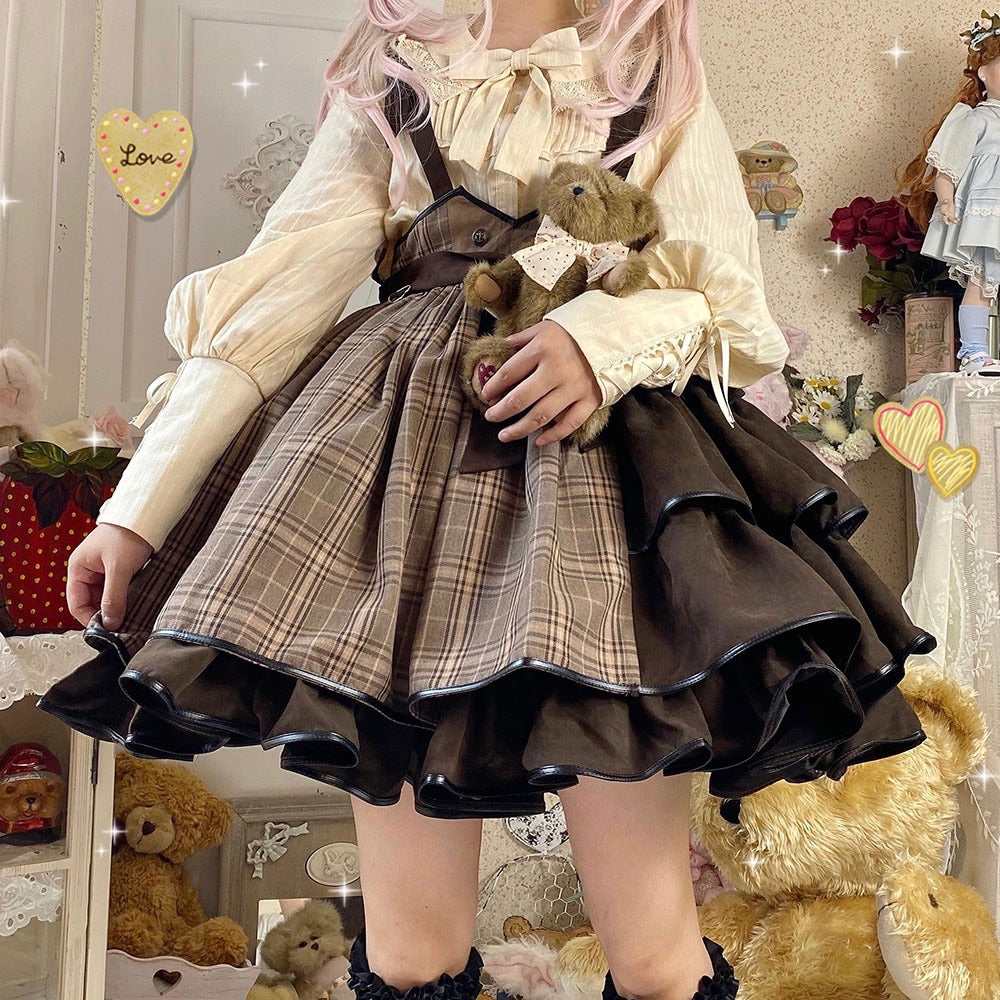 little detective SK strap skirt Lolita dress