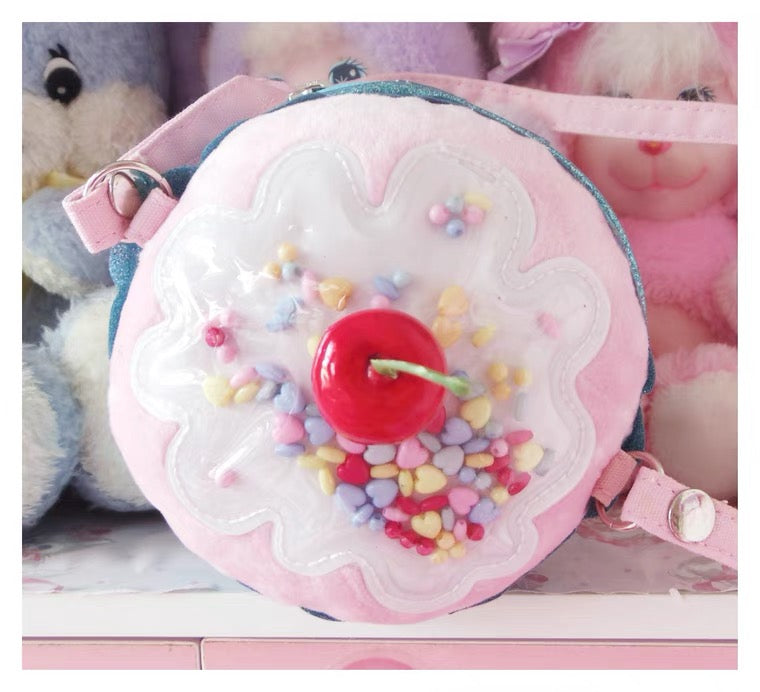 Cupcake handmade crossbody bag