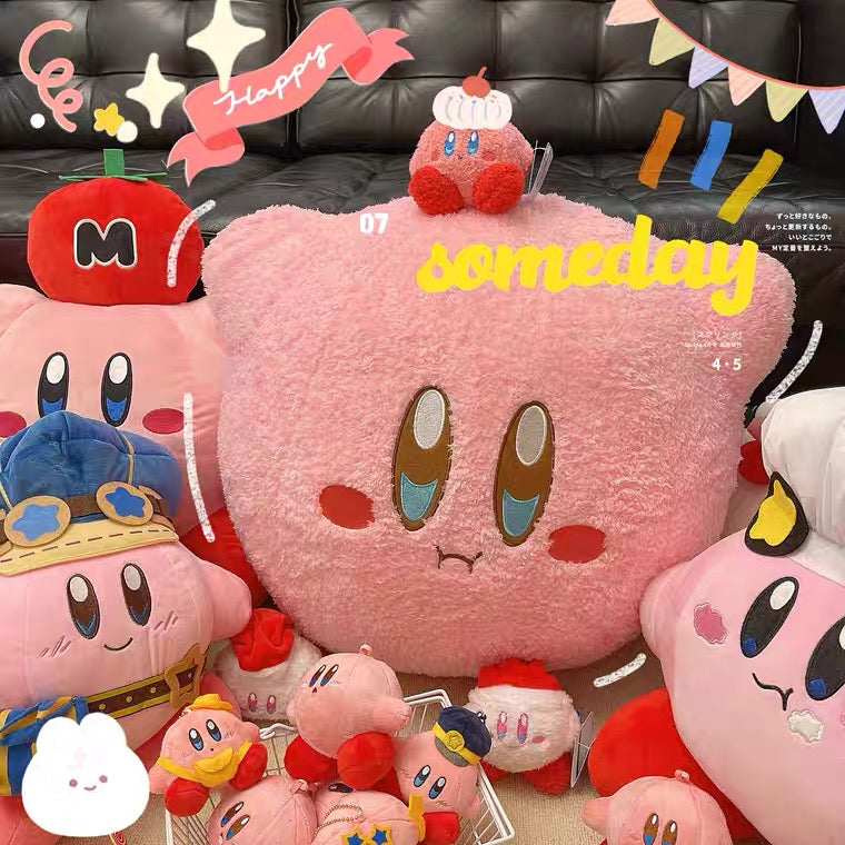 Super big Kirby plush toy throw pillow