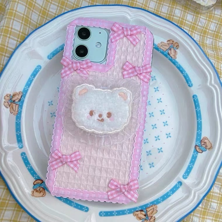 soft bear handmade phone case