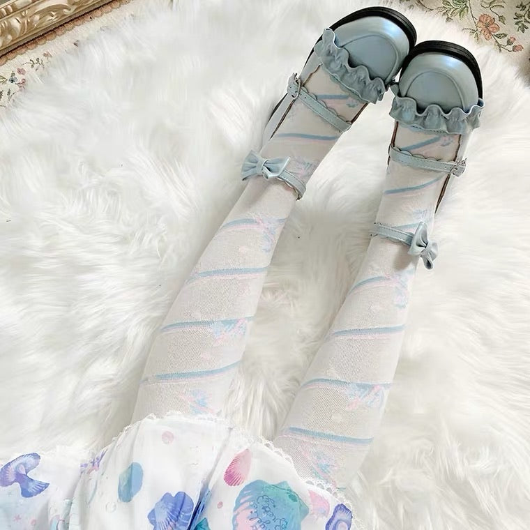 Lolita little candy over the knee thigh socks