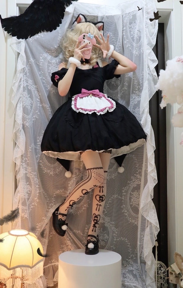 buy 1 dress get 1 dress free limited time only magic cat maid Lolita dress please read product info page