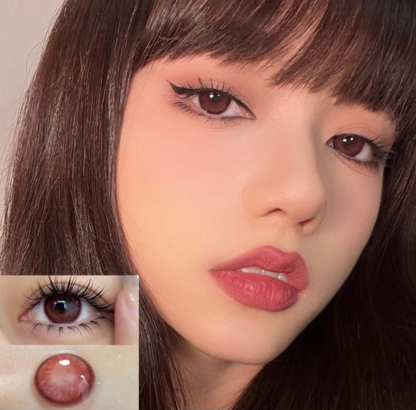 ginomii red wine truffle silicone hydrogel contact lens cosplay lens