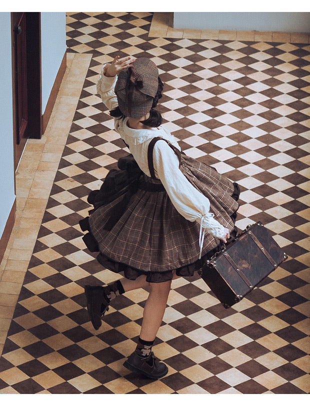little detective SK strap skirt Lolita dress